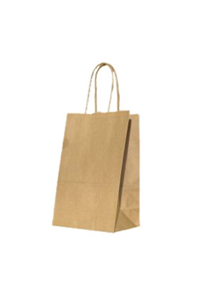 KOSYB GROUP Pungi de hârtie cu mânere răsucite 14x8x21 cm, set de 100