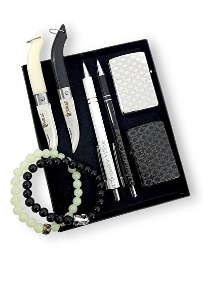 SürLaz 8 Parça Arkadaş Sevgili Seti 2 Mini Çakı 2 İsme Özel Çakmak 2 İsme Öze...