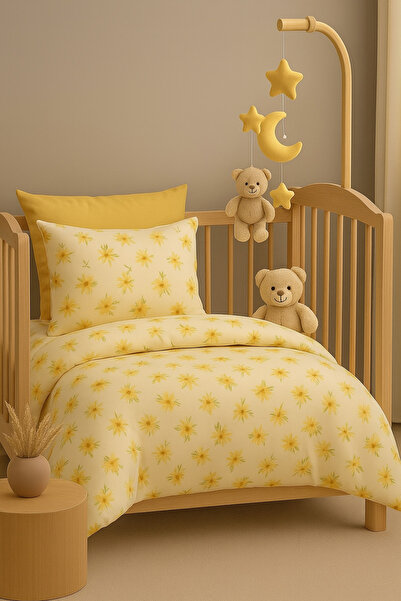 Sheri Home Bebek hassas ciltleri için pamuklu ve nefes alabilen Nevresim Takımı