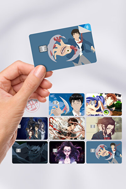 ZipZap Parasyte Kiseijuu Card Covering Sticker 8 Pieces
