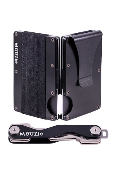 Mouzie Premium Aluminum Wallet for Men with RFID Protection