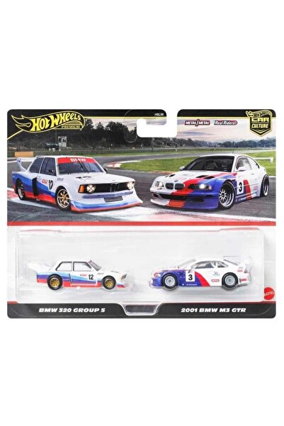 HOT WHEELS Premium Car Culture 2-Piece Bmw 320 Group 5 & 2001 Bmw M3 Gtr Hbl9...