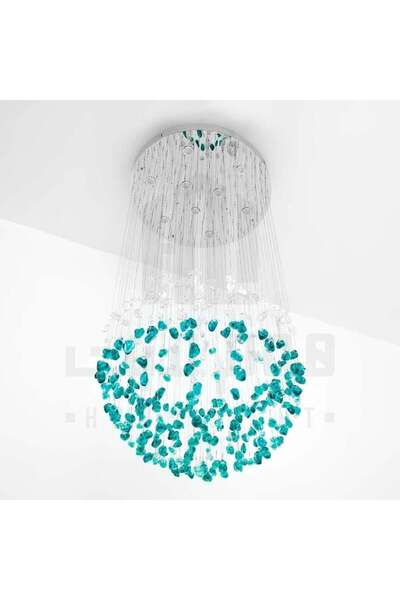 homelight ثريا احجار فيروزي و شفاف