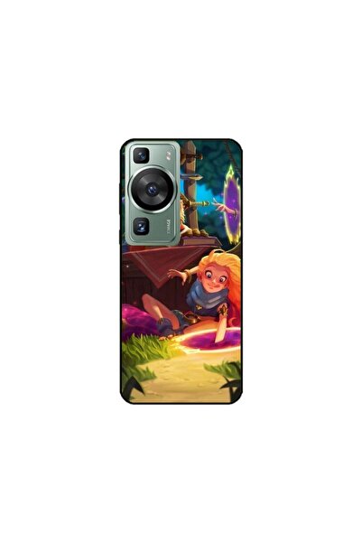 Atlas Husa personalizata si Folie de Silicon Huawei P60 Pro, Tangled, multico...