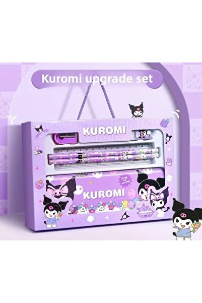 SANRIO Kuromi Metal Kalemlikli Kutulu Kırtasiye Seti
