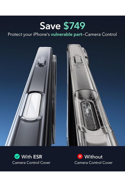 GEAR4 جراب حماية هجين شفاف لهاتف iPhone 16 Pro Max مع زوايا حماية من الصدمات وتوافق MagSafe