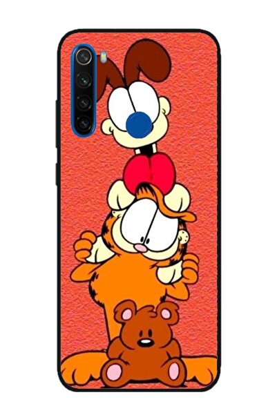 Atlas Προσωποποιημένη θήκη και σιλικόνη Xiaomi Redmi Note 8, Garfield, πολύχρ...