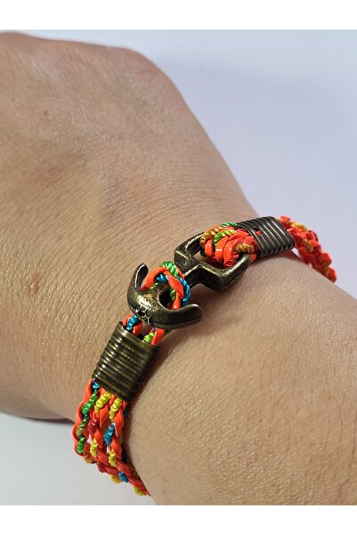 TWOGAN Renkli İp Bileklik, Çapa Kapamalı