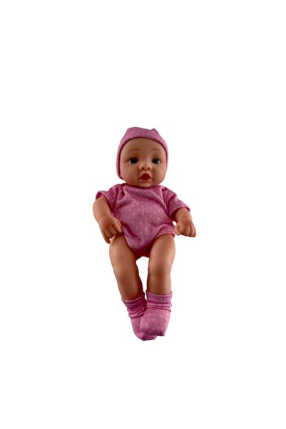 Mixbo Păpușă mini bebeluș Mixbo, fetiță, corp mobil, 20 cm, roz cu buline