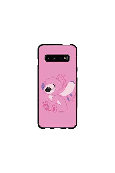 Atlas Husa personalizata si Folie de Silicon Samsung Galaxy S10, Pink Stitch,...