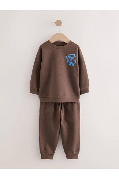 KidsSel New Season Boy's Printed Top and Bottom Set