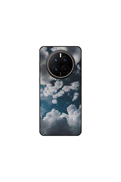 Atlas Husa personalizata si Folie de Silicon Huawei Mate 50 Pro, Blue Sky, mu...