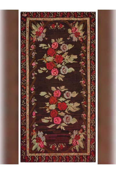 Apex Halı Karabağ El Dokuma Naturel Kilim 33583 193 x 370 cm