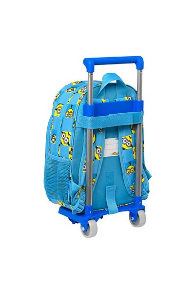 Minions School Rucksack with Wheels Minionstatic Blue (26 x 34 x 11 cm)