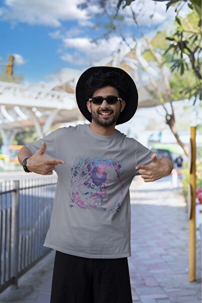 ArtYus TRIOCĂ CU MÂNĂ SCURTĂ CU Gât rotund, cu imprimeu TRANSFER, pisică LAND...