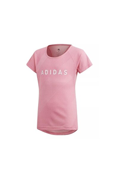 adidas Tricou sport fete YG TR BR TEE, roz, 128 cm