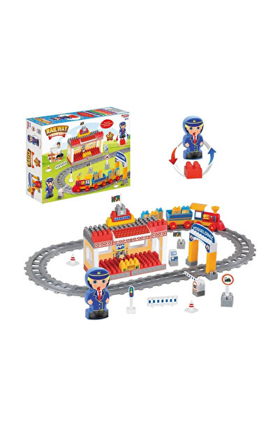DEDE Girls' Toy Boys' Toy 03258 Rail Train Set Educational Toys
