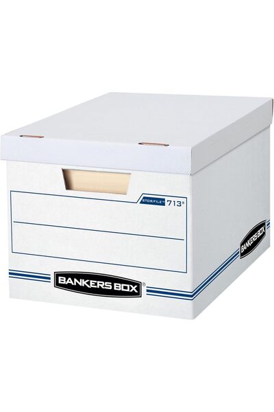 STOREMAX Sersadsn Box Stor/Document Boxes, Standard Organization, Lift-Off Lid, Letter/Legal, 30 Pieces (0