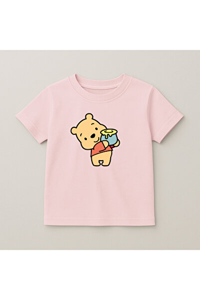 SVART WEAR Tricou Winnie The Pooh cu gât rotund, 100% bumbac, imprimat, cu mâ...