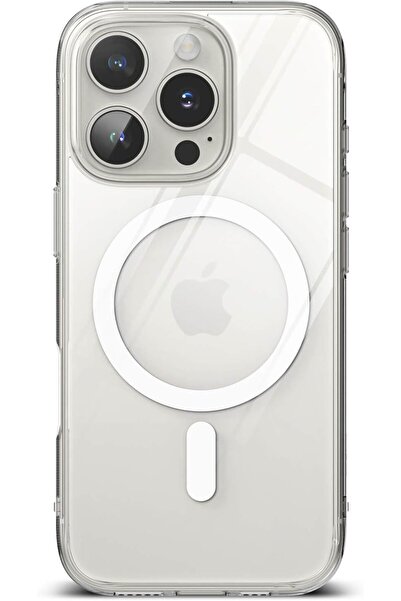 Ringke غطاء حماية لجهاز iPhone 16 Pro | سلسلة Fusion المغناطيسية | شفاف