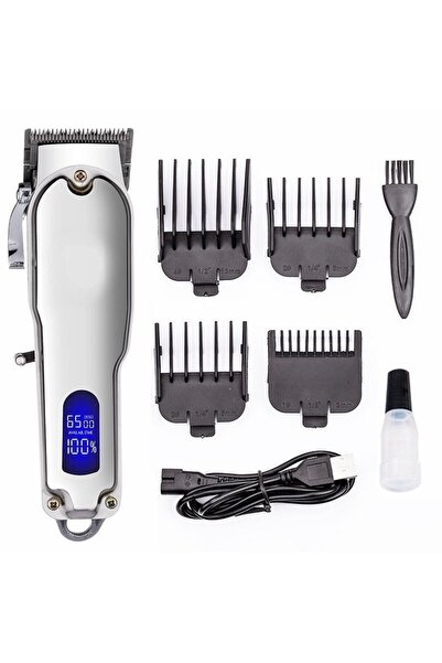 OEM Professional Hair Clipper with Adjustable Size, LED Display, 6500rpm Speed, 4 Combs