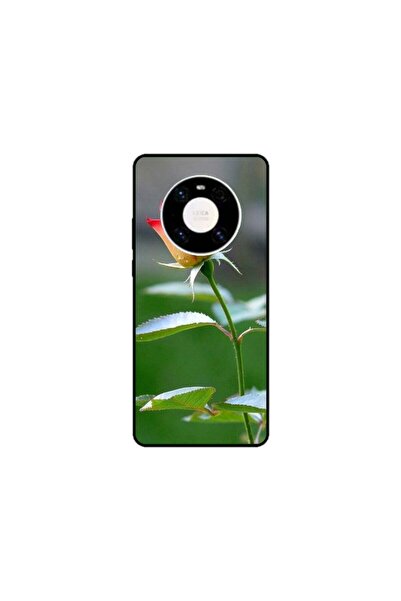 Atlas Husa personalizata si Folie de Silicon Huawei Mate 40 Pro, Flowers #13,...