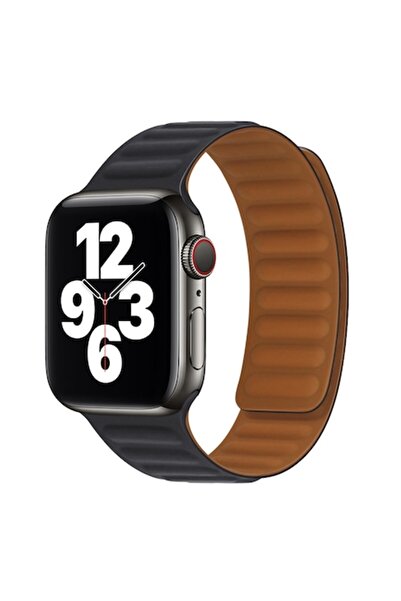 dalip Curea din silicon compatibilă cu Apple Watch 1/2/3/4/5/6/7/8/SE/SE 2, 42-49 mm, reglabilă, magnetică, B