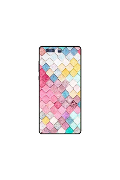 Atlas Husa personalizata si Folie de Silicon Huawei P10 Plus, Color Scales, m...