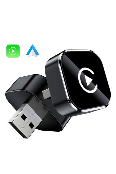 goBERA Adaptor Auto Wireless 2-în-1 CarPlay & Android Auto, Plug & Play, WiFi 5GHz