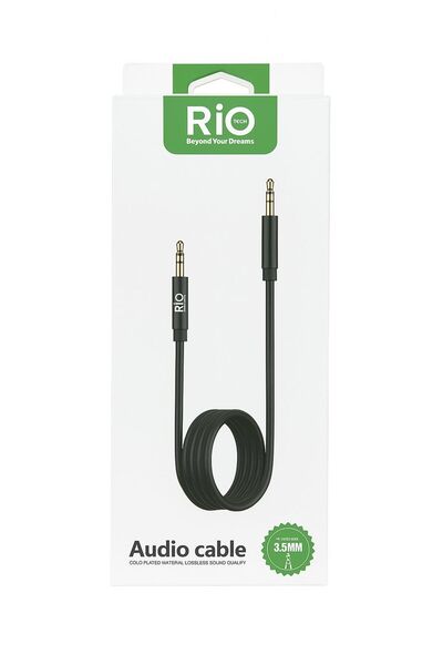 Çnrline Riotech Altın Uçlu 3.5Mm Aux Ses Kablosu - Araç Ve Kulaklık İçin 1 Me...