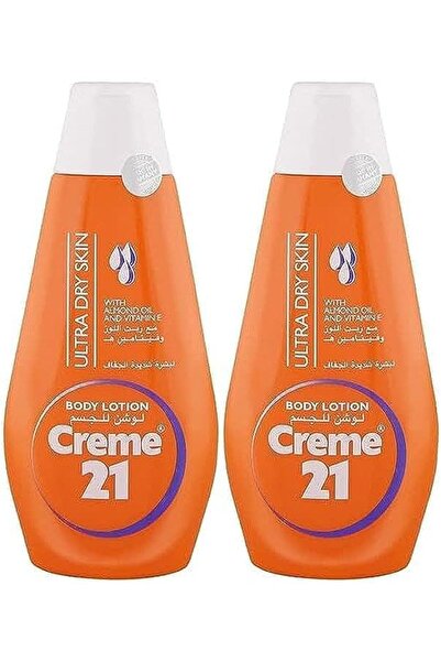 Creme 21 لوشن للبشرة شديدة الجفاف | بزيت اللوز وفيتامين هـ | لترطيب مكثف | مثالي