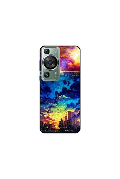 Atlas Εξατομικευμένη θήκη Huawei P60 Pro, Abstract City, πολύχρωμη, S1D1M0263
