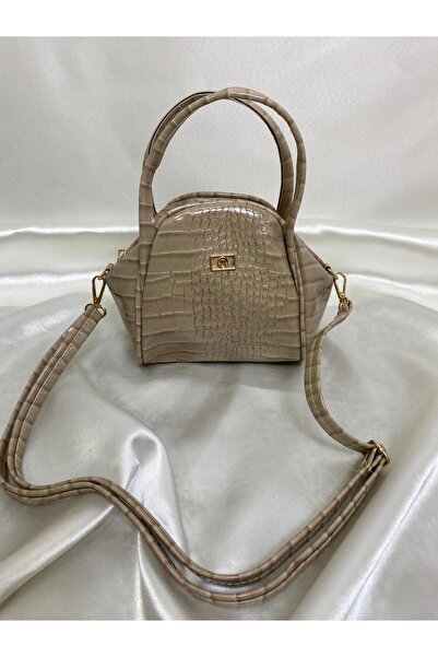 owwon Women's Crocodile Skin Look Hand and Shoulder Bag