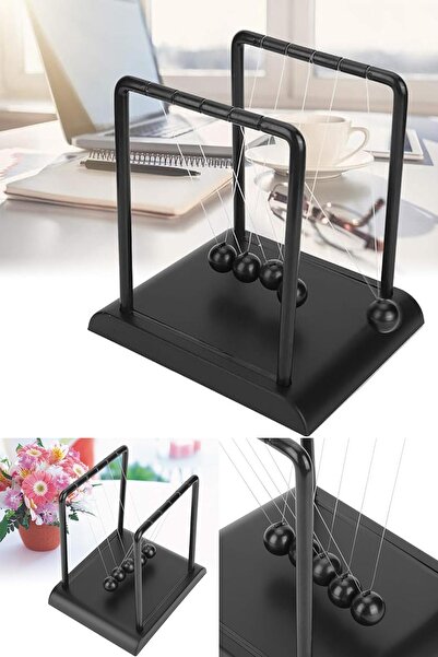 Yu Su Tools Newton’un Beşiği Masaüstü Denge Topları – Fizik Bilim Oyuncağı, Dekor ve Stres Giderici