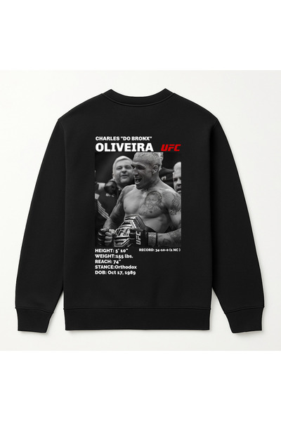 MAGORS CHARLES OLIVIEARA ΦΟΥΤΕΡ ΜΠΡΟΝΞΟΥ UFC UNISEX ΜΕ ΣΧΕΔΙΟ ΠΙΣΩ ΚΑΙ ΣΤΗΝ ΑΝΘΡΑΚΑ