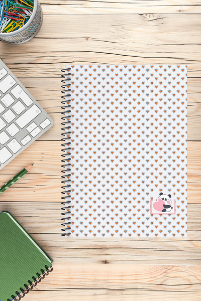 Yıldızistan Unlined Thick Cardboard Cover Spiral A5 Size Special Collection Iconic Series 64 Pages School Notebook