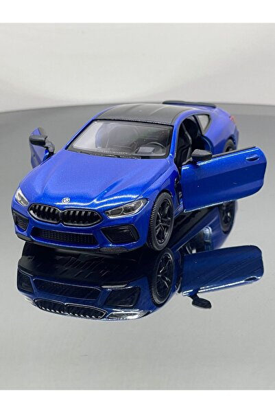 SCOWETTO لعبة سيارة بي ام دبليو M8 معدنية بمقياس 1.36 باللون الأزرق مقاس 12 سم