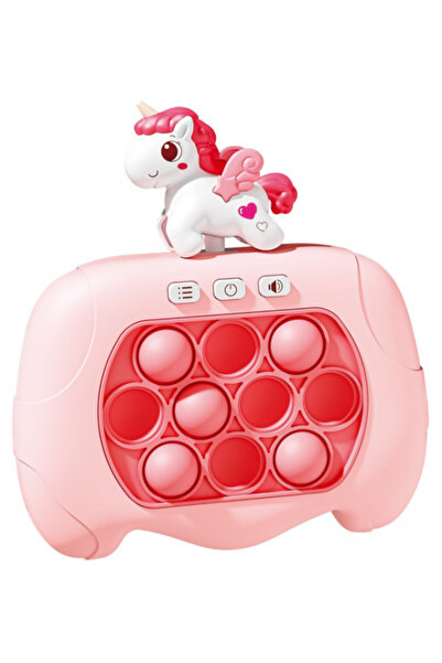 REBELS Sensorial Game Unicorn Pop It – With Lights, Sounds, and Batteries – Pink