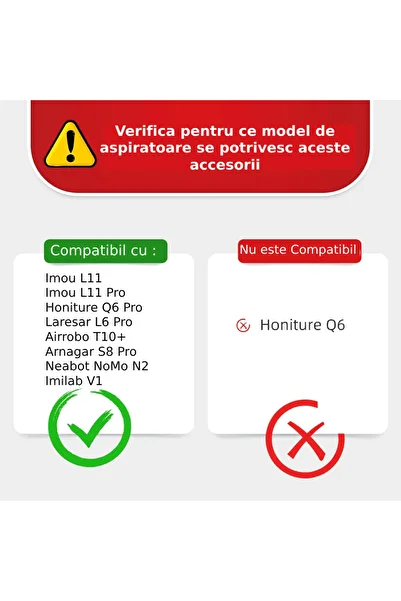 PAA-home Accessory set compatible with Imou L11,L11 Pro/Honiture Q6Pro/LaResar L6Pro/Airrobo T10+/Arnagar S8PRO