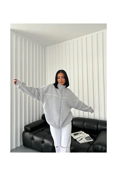 EDVESS Oversize Zippered Jacket 3 Thread Thick Outdoor
