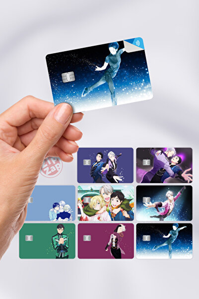 ZipZap Naljepnica za omot kartice "Yuri on Ice" 8 komada