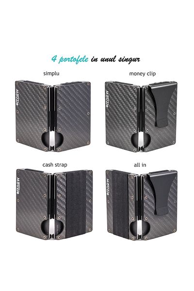 Mouzie Premium Aluminum Wallet for Men with RFID Protection