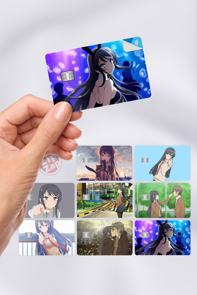ZipZap Rascal Does Not Dream of Bunny Girl Senpai Naljepnica za omot kartice ...