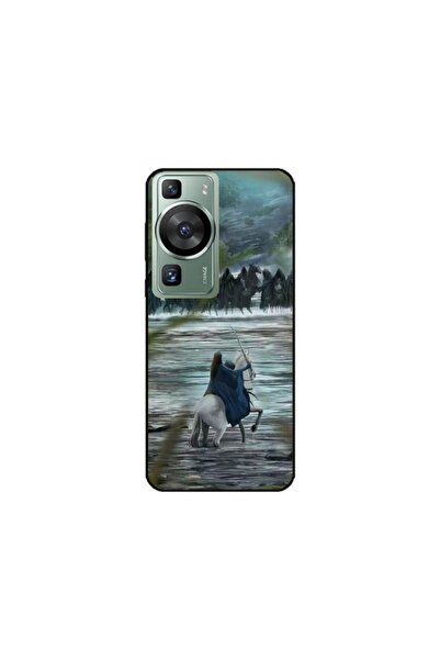 Atlas Husa personalizata si Folie de Silicon Huawei P60, Brave, multicolor, S...