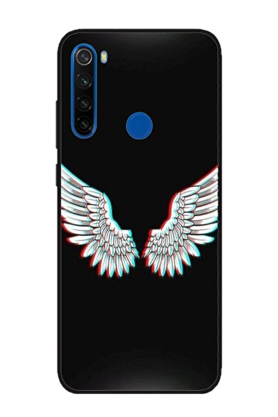 Atlas Husa personalizata si Folie de Silicon Xiaomi Redmi Note 8, Angel, mult...