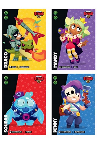 TOYFEST Brawl Stars Panini Official Card Pack: 8 Packs (48 Cards)