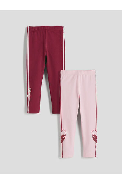 LC Waikiki New Season Printed Girls' Leggings 2-Pack