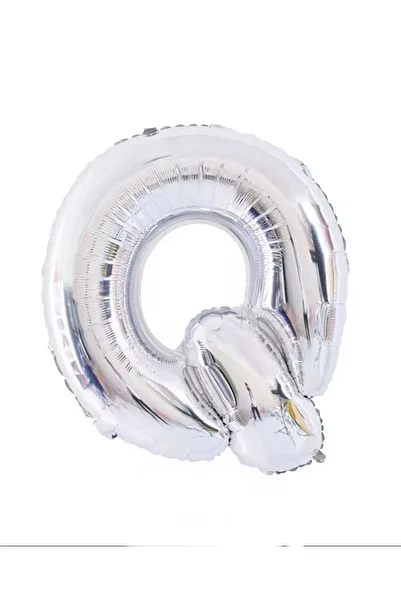 Generic Letter Q Foil Balloon – Large 40 Inch – Silver