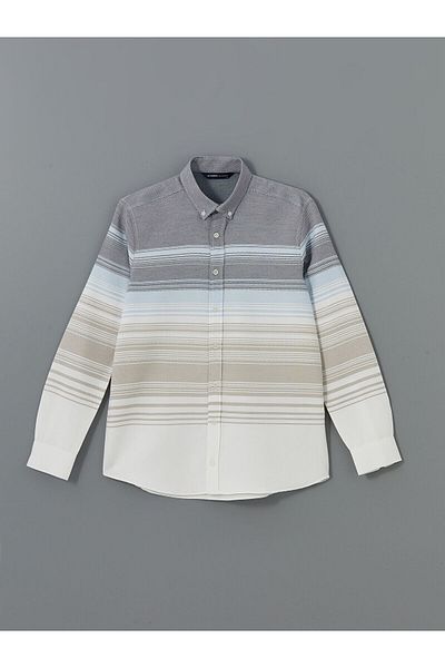 LC Waikiki New Season Regular Fit Long Sleeve Striped Men's Shirt