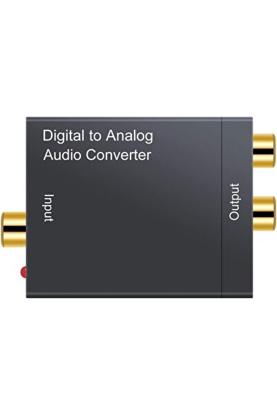 STOREMAX aclyashop Analog Ses Dönüştürücü,Toslink, Optik çıkış to Rca çevirme DAC SPDIF Koaksiyel Optik Dönüş